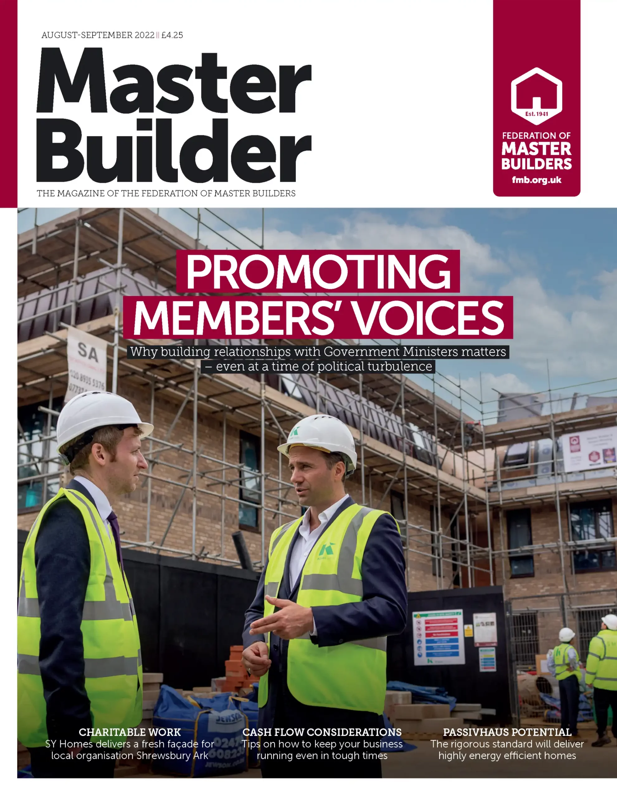 Making the Front Cover of Master Builder Magazine